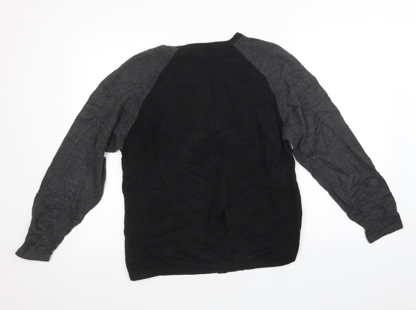Marks and Spencer Mens Black  Knit Pullover Sweatshirt Size M