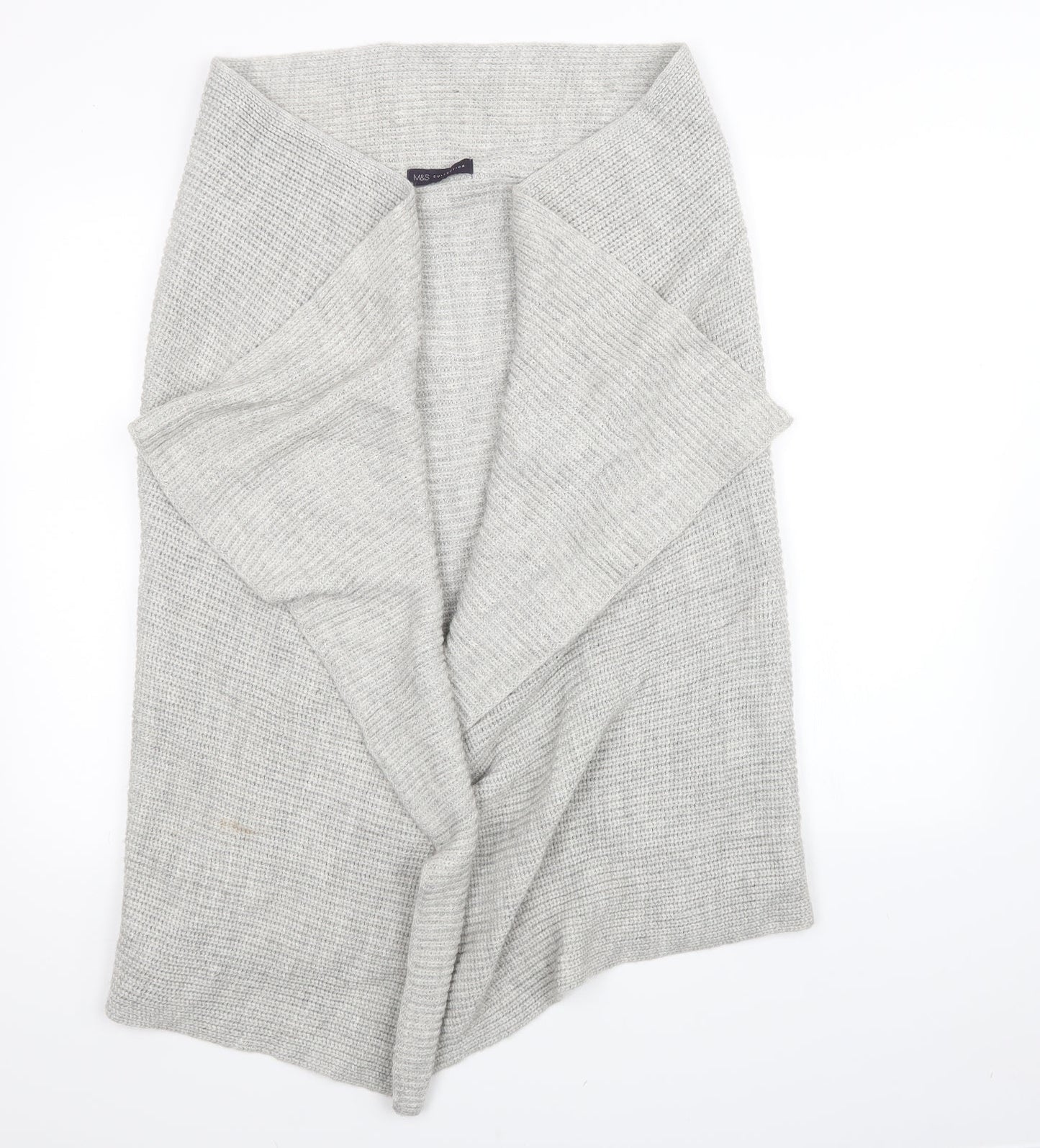 Marks and Spencer Womens Grey  Knit Cardigan Jumper Size M