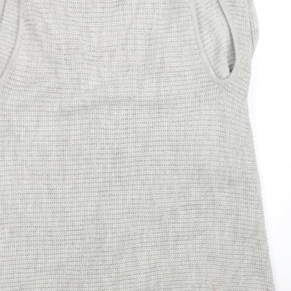Marks and Spencer Womens Grey  Knit Cardigan Jumper Size M