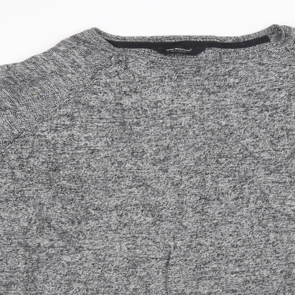 Cedarwood State Mens Grey Knit Pullover Sweatshirt Size XL