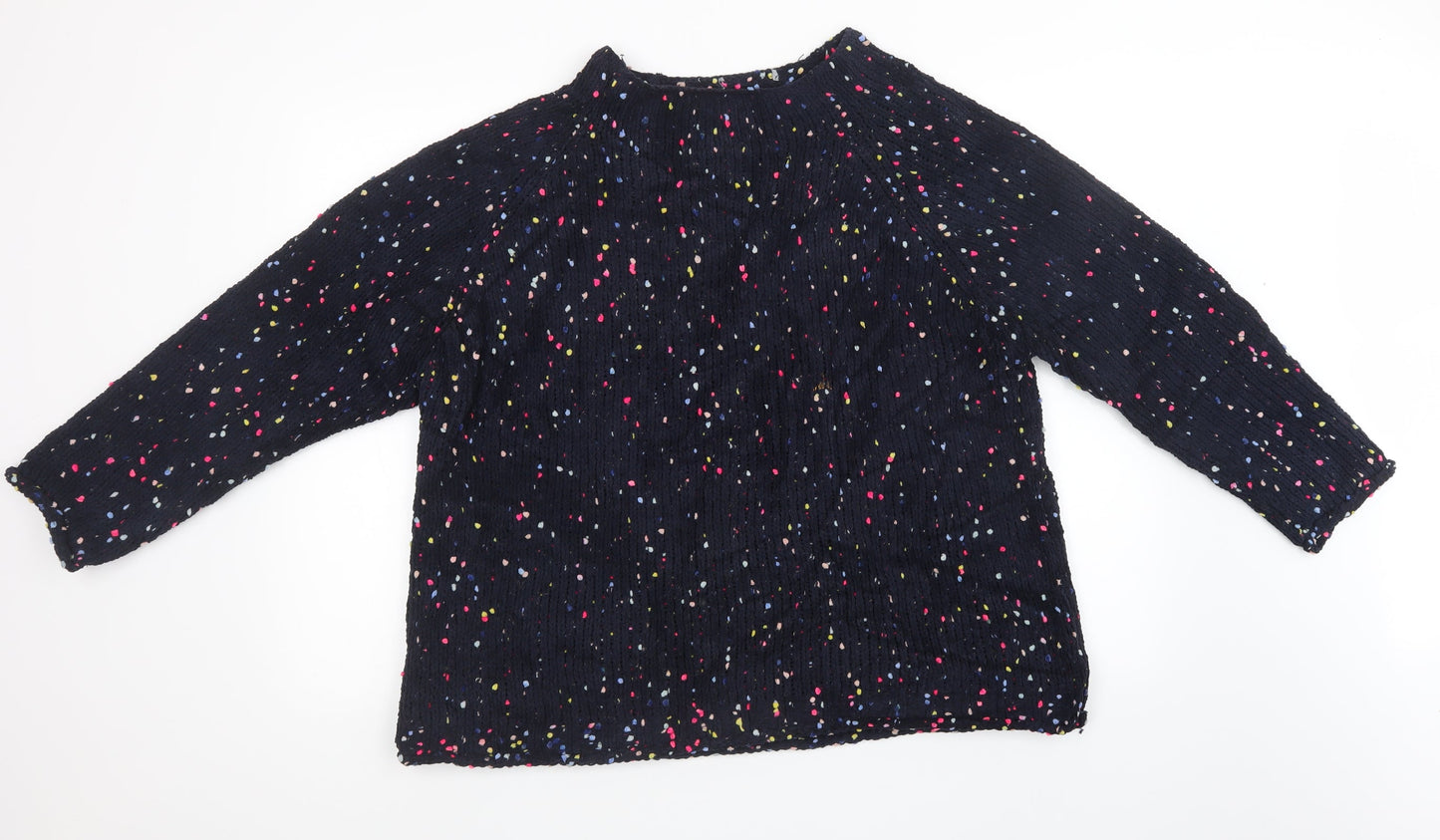 NEXT Womens Black  Knit Pullover Sweatshirt Size L