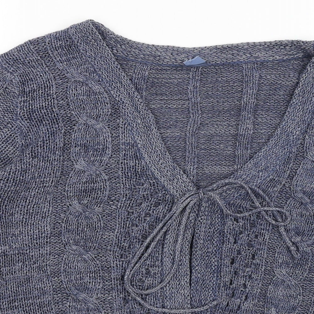 E-vie Womens Blue   Cardigan Jumper Size 18