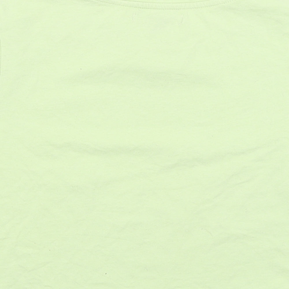 Select Womens Green   Cropped T-Shirt Size L