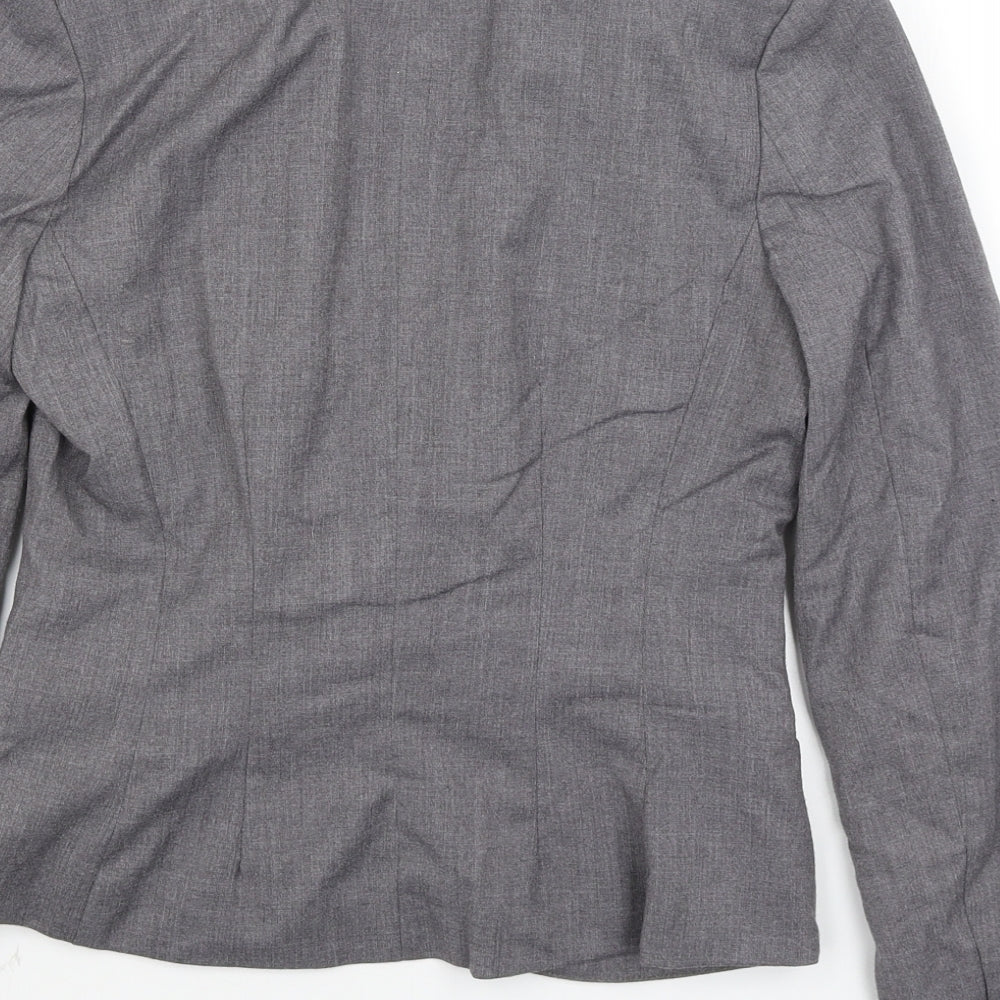 H&M Womens Grey   Jacket Blazer Size 8