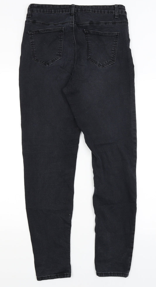 Missguided Womens Black   Skinny Jeans Size 12 L28 in