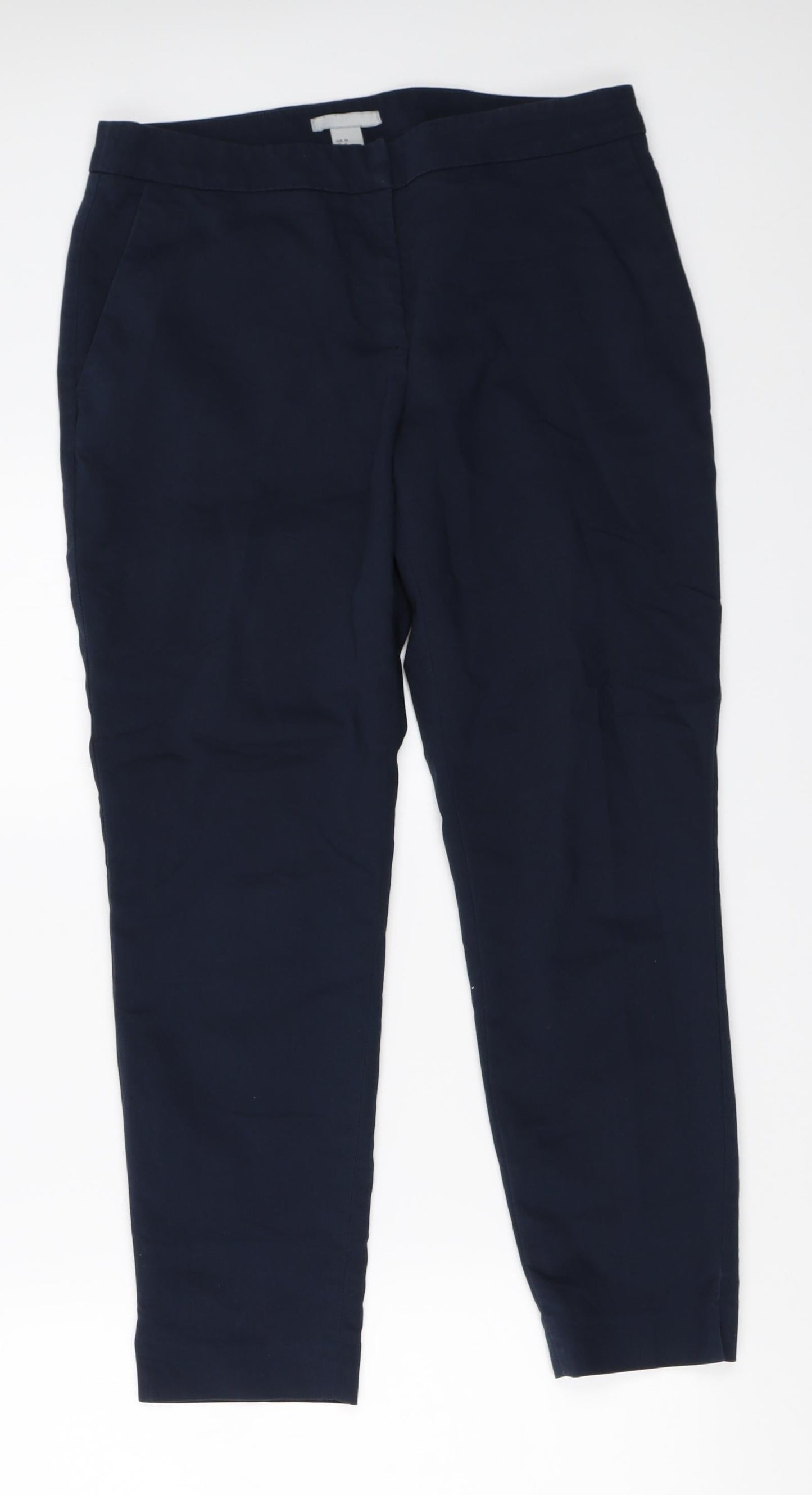 H&M Womens Blue   Capri Trousers Size 36 L25 in