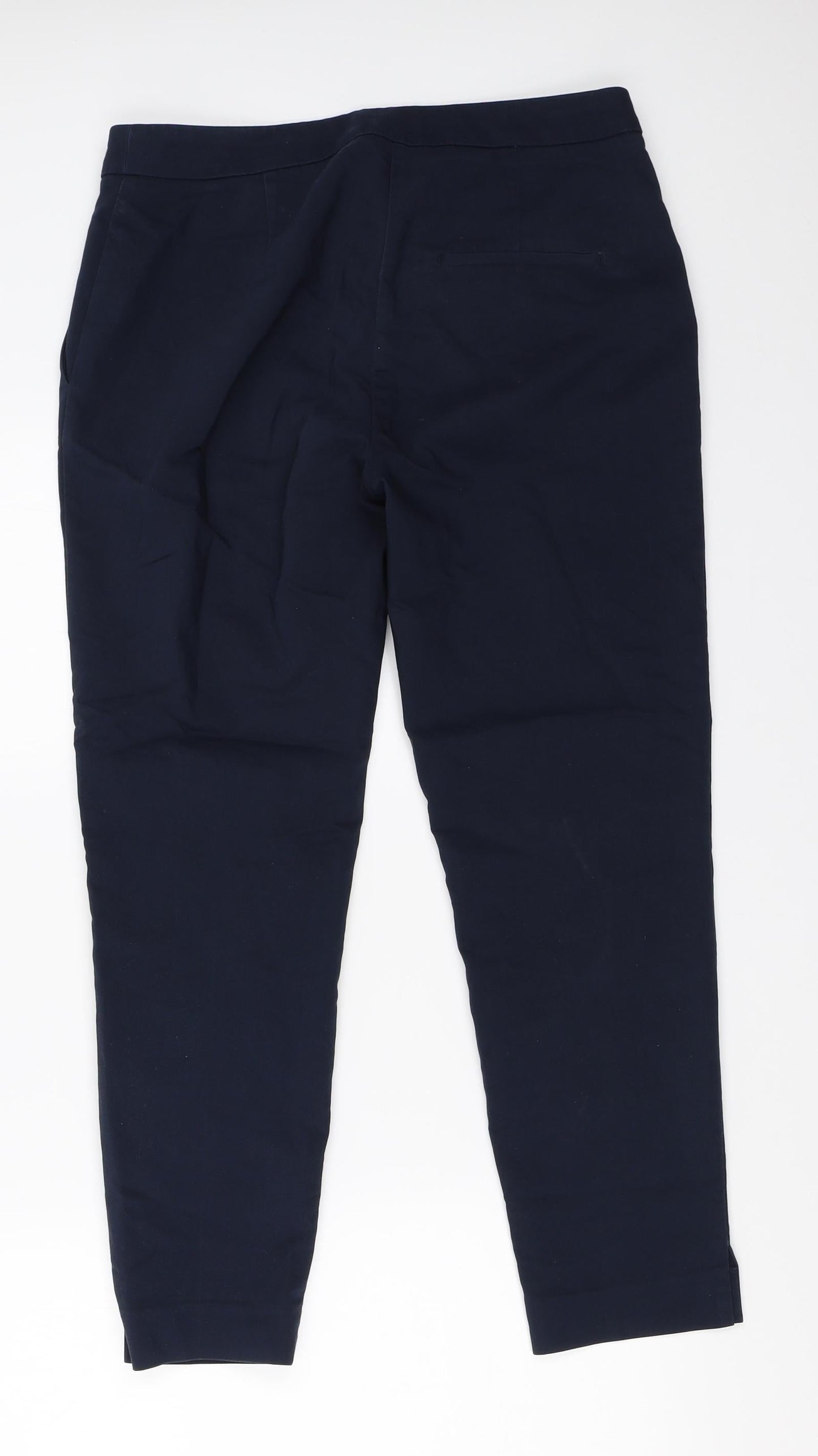 H&M Womens Blue   Capri Trousers Size 36 L25 in