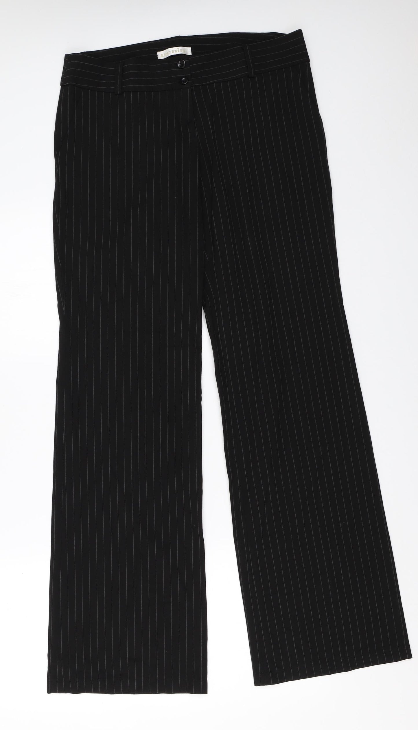 Denin Womens Black   Trousers  Size 40 L33 in