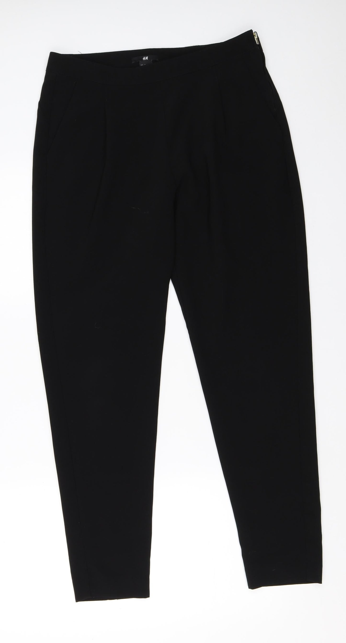 H&M Womens Black   Trousers  Size 30 in L27 in