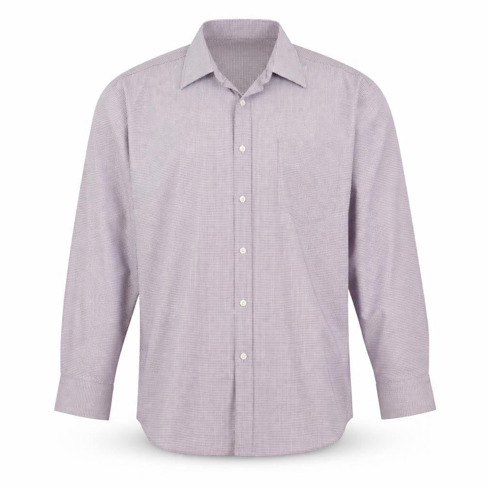 Marks and Spencer Mens Purple Check   Button-Up Size 15