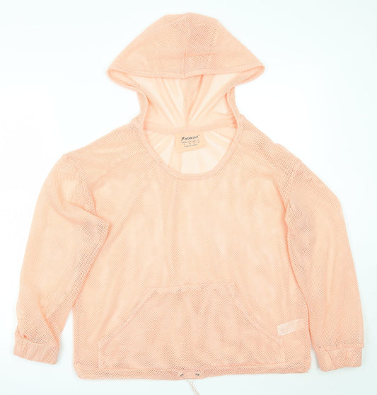 Workout Womens Pink   Pullover Hoodie Size 8