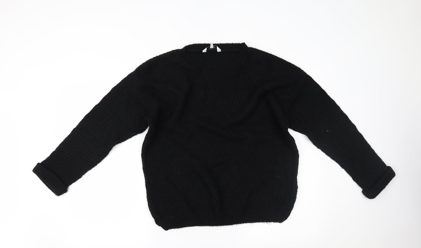 New Look Womens Black   Henley Jumper Size 14