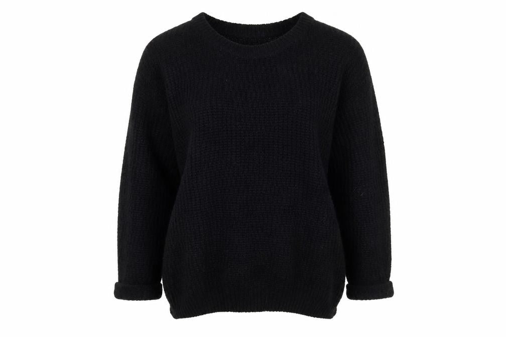 New Look Womens Black   Henley Jumper Size 14