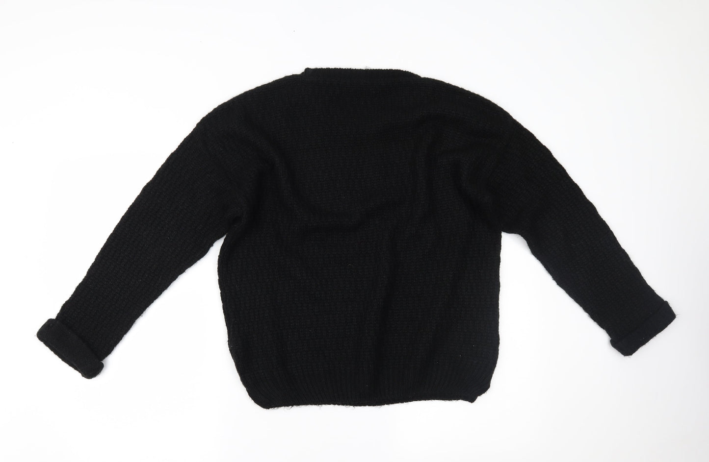 New Look Womens Black   Henley Jumper Size 14