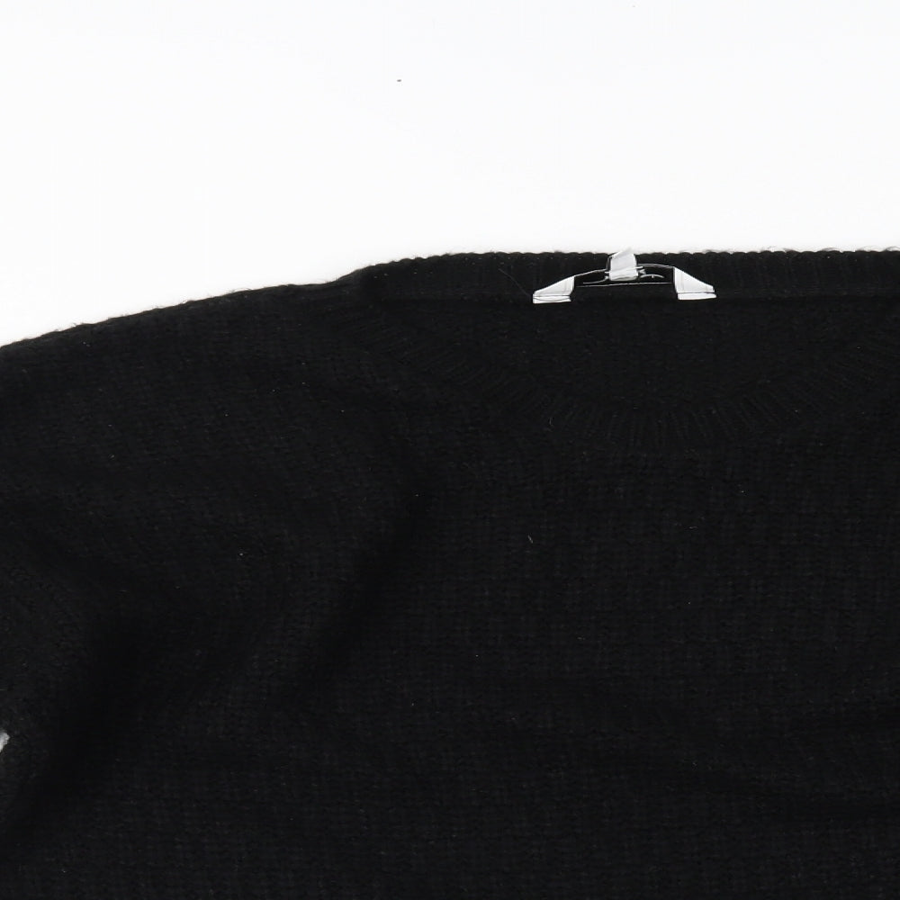 New Look Womens Black   Henley Jumper Size 14