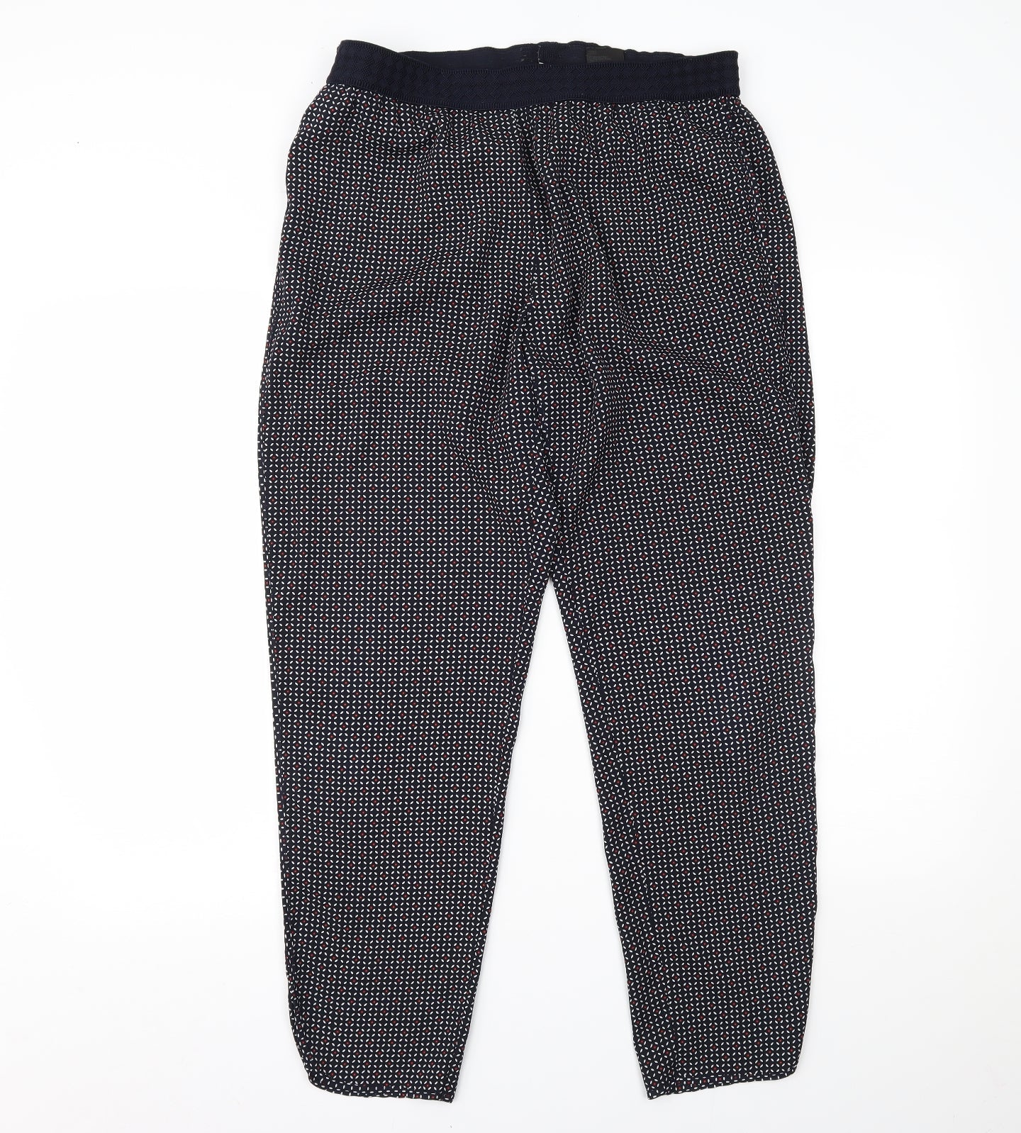 H&M Womens Multicoloured Polka Dot  Trousers  Size 12 L25 in