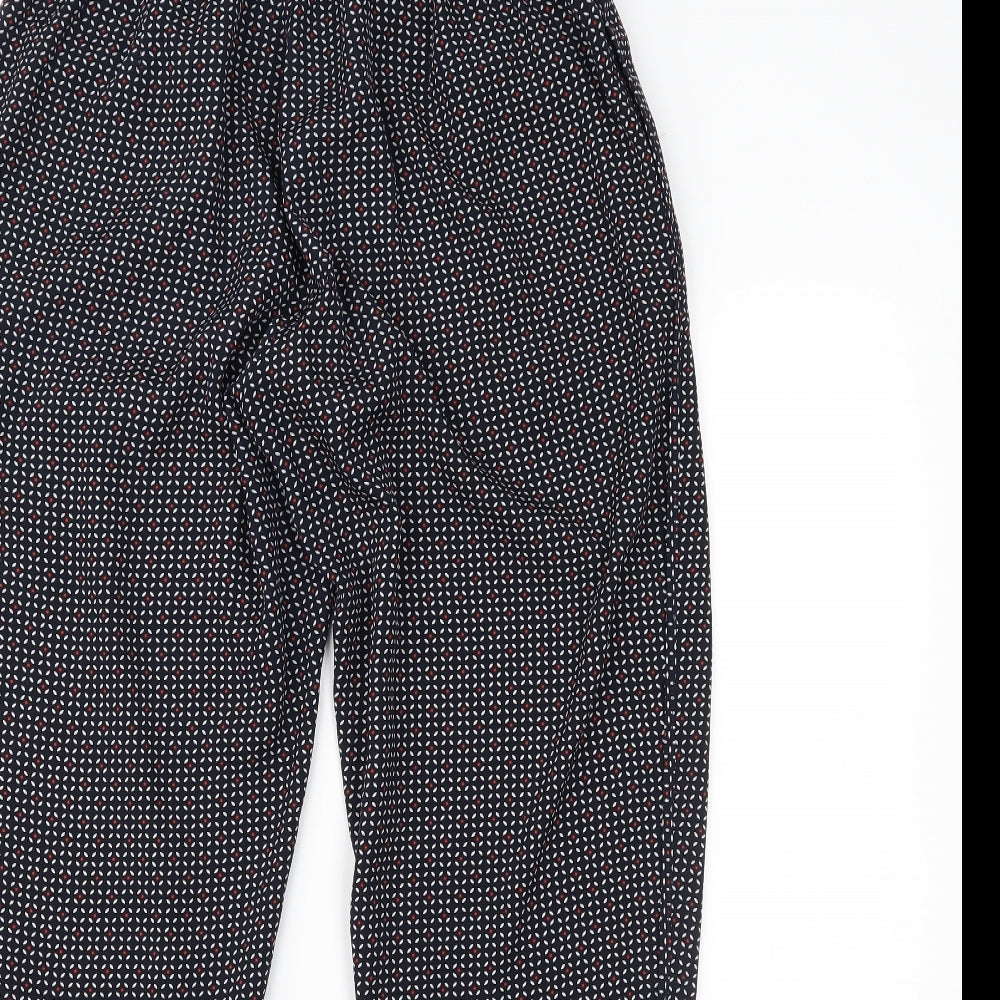 H&M Womens Multicoloured Polka Dot  Trousers  Size 12 L25 in