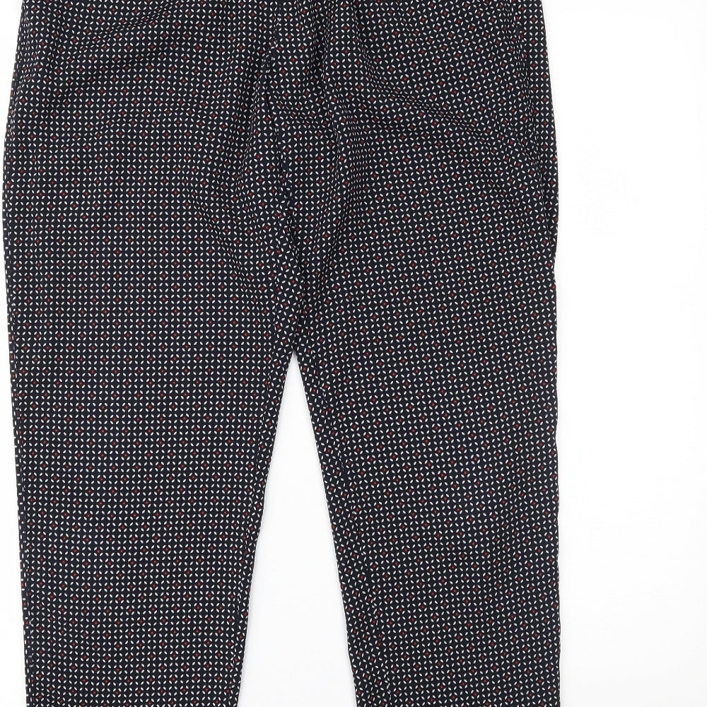 H&M Womens Multicoloured Polka Dot  Trousers  Size 12 L25 in