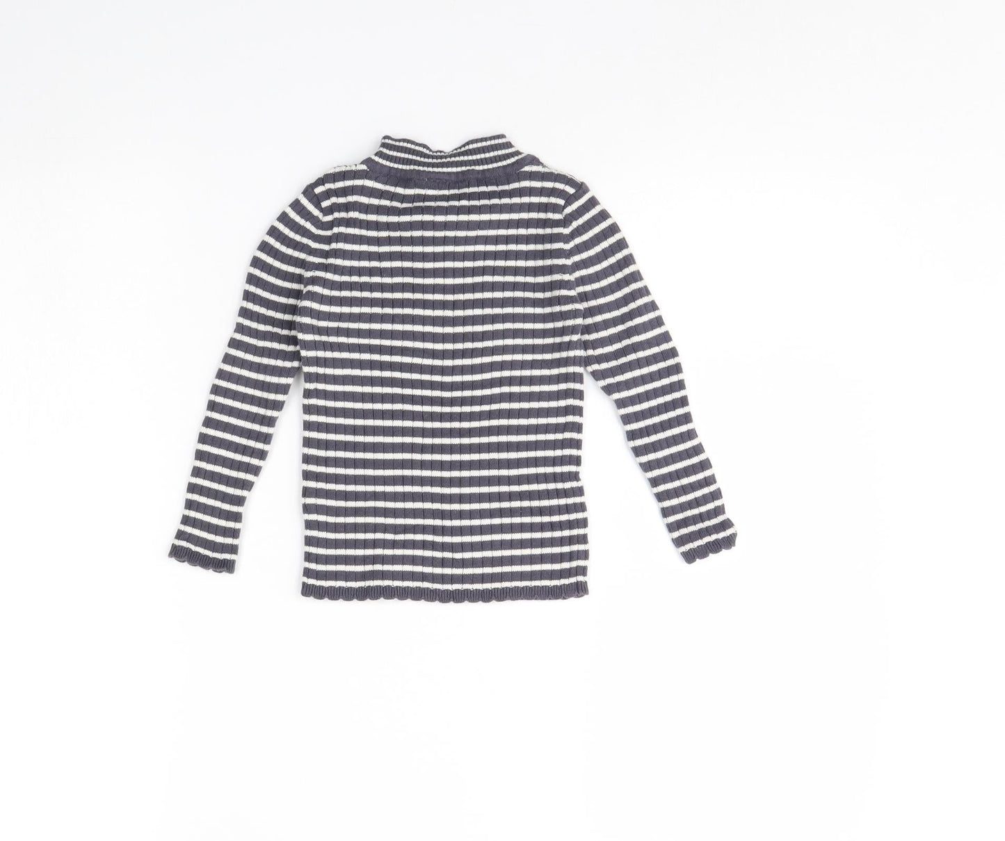 TU Girls Blue Striped  Pullover Jumper Size 2 Years