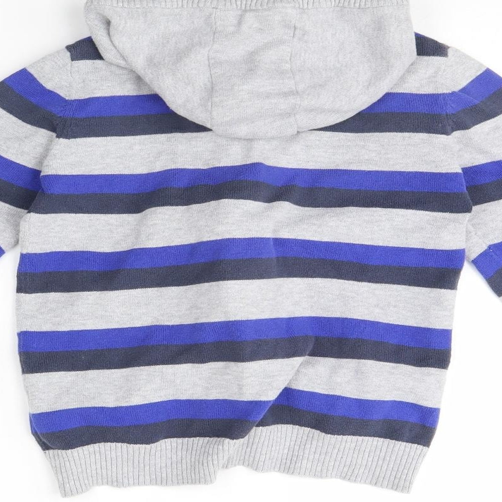 Cherokee Boys Blue Striped  Jacket  Size 7 Years