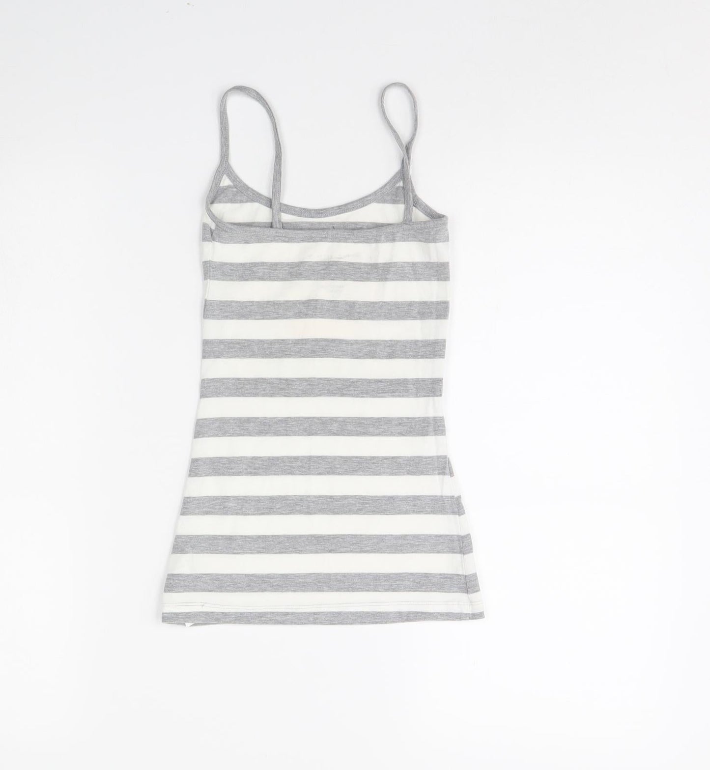 Friends Womens Grey Striped  Basic Tank Size XS  - FRIENDS. Loungewear