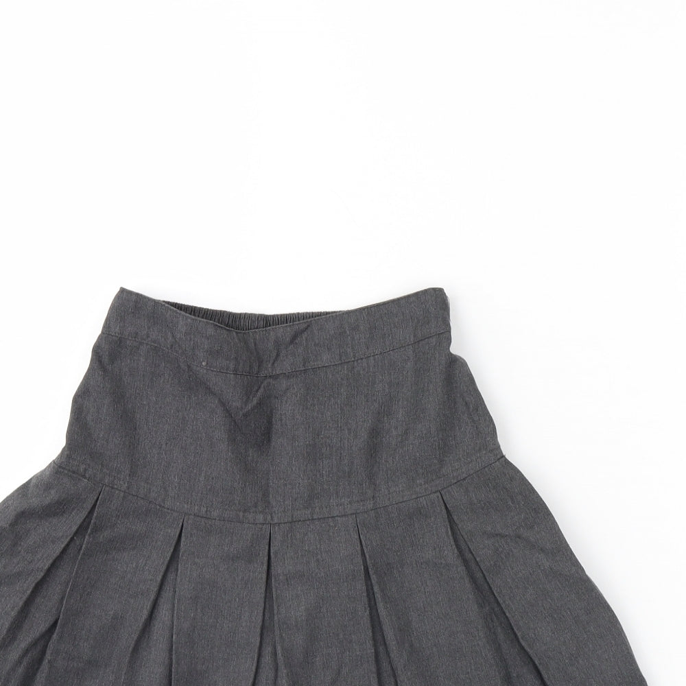 Preworn Girls Grey   Flare Skirt Size 6 Years