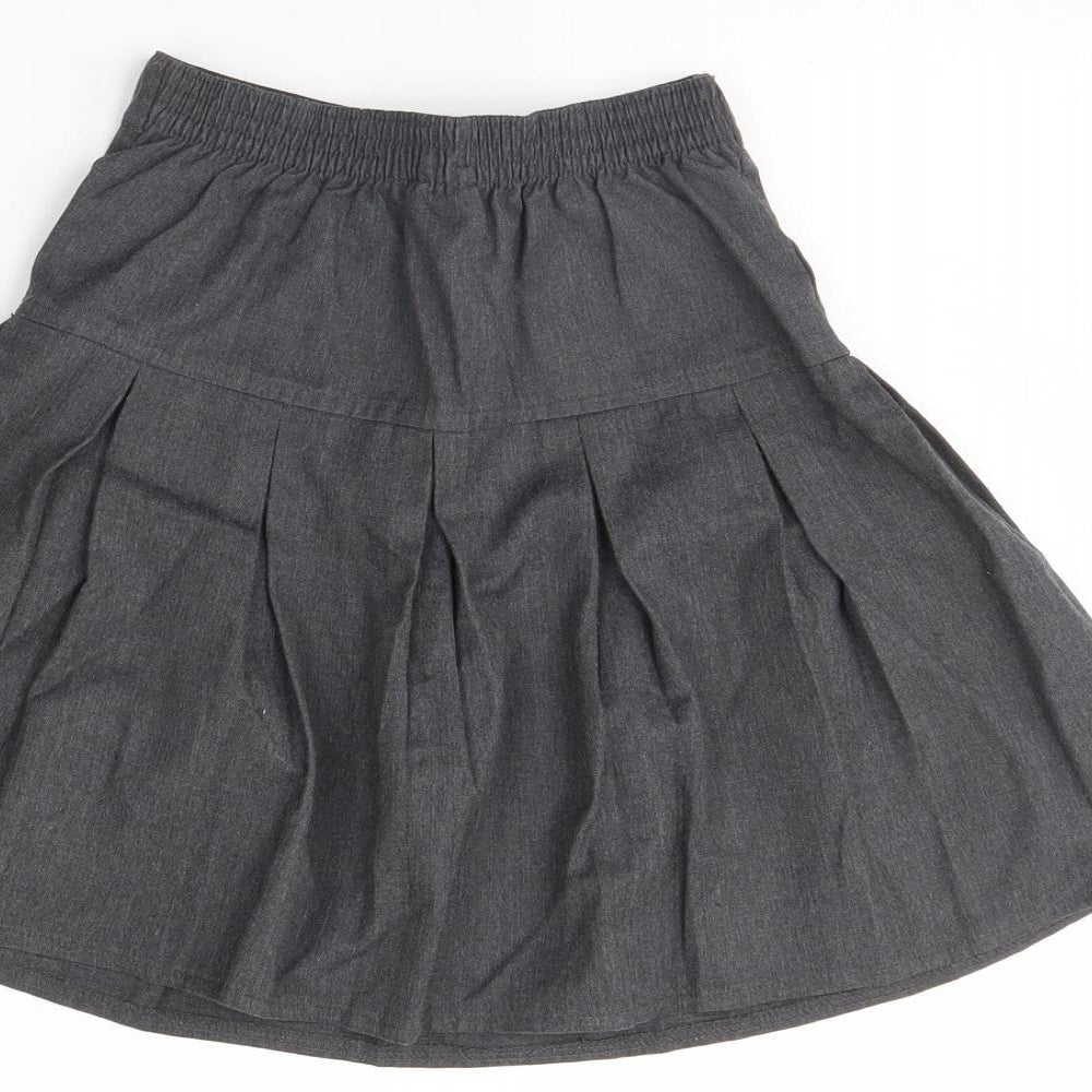 Preworn Girls Grey   Flare Skirt Size 6 Years