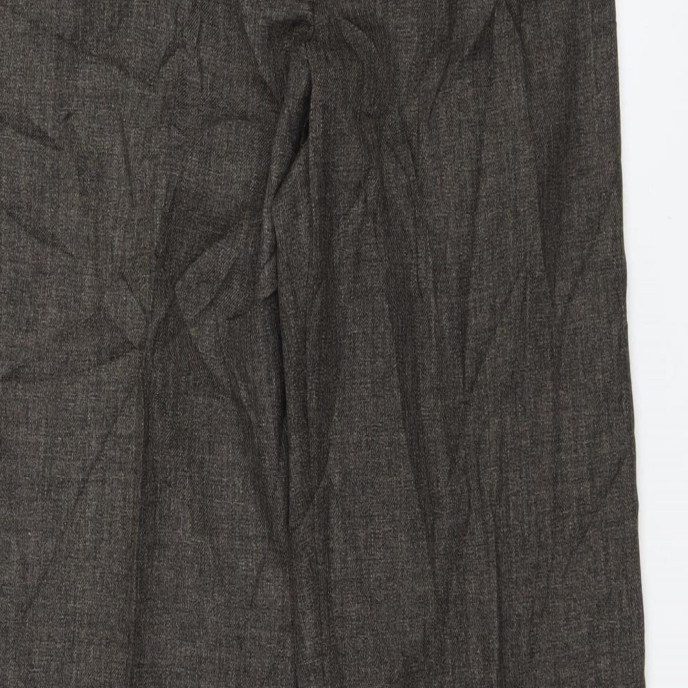 BM Collection Womens Brown   Dress Pants Trousers Size 12 L28 in