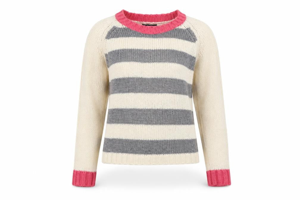 New Look Womens Beige Striped  Pullover Jumper Size S