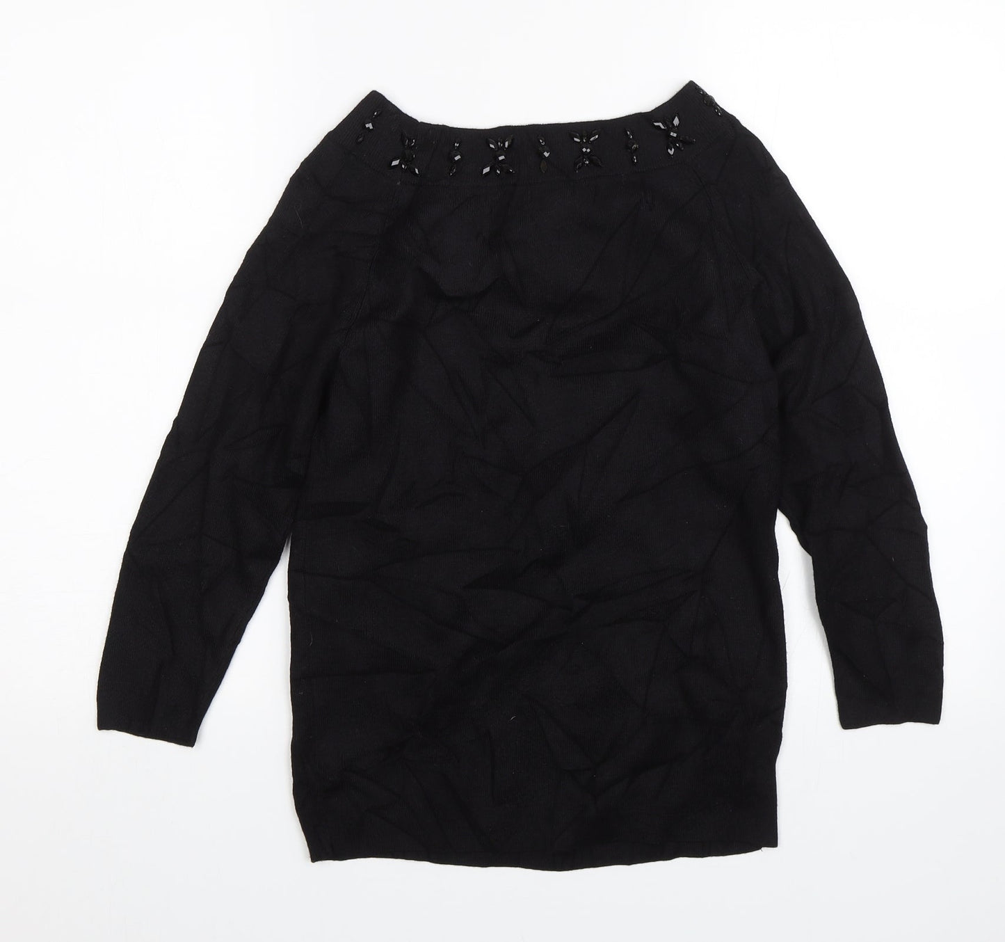 M&Co Womens Black   Pullover Jumper Size 12