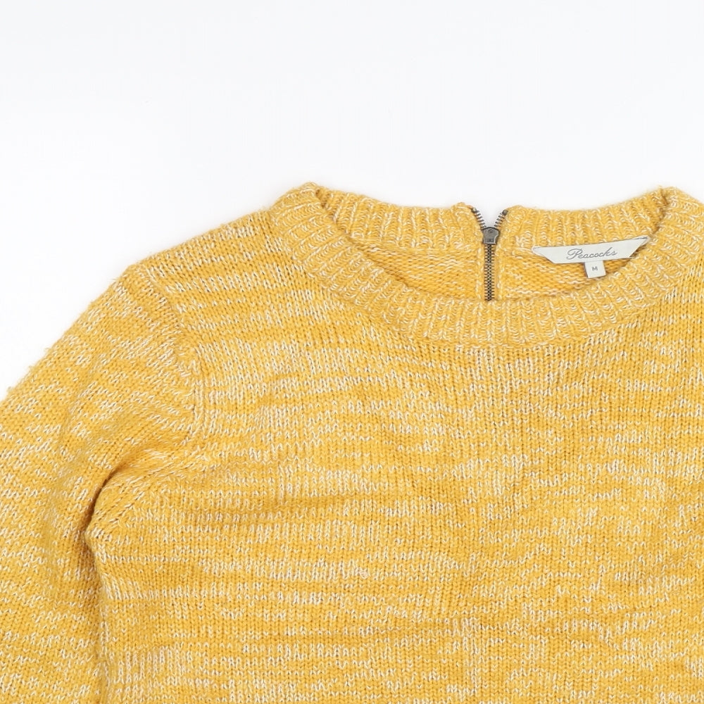 Peacocks Womens Yellow   Pullover Jumper Size M
