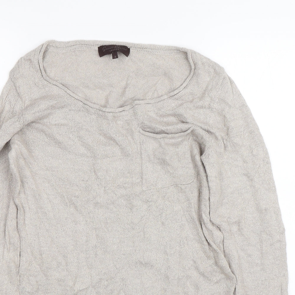 Great Plains Womens Beige   Pullover Jumper Size S