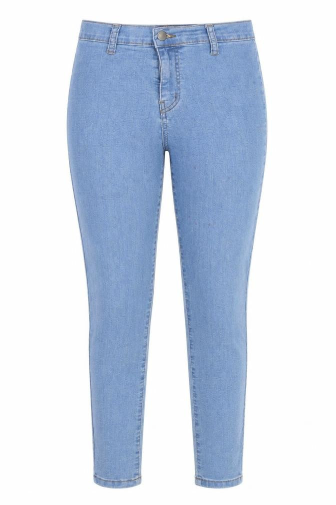 Pretty Little Thing Womens Blue  Denim Skinny Jeans Size 10 L26 in