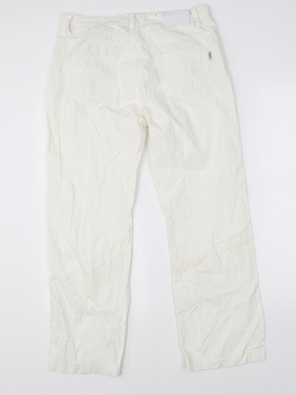 Miss Cherry Womens White   Trousers  Size 30 in L26 in