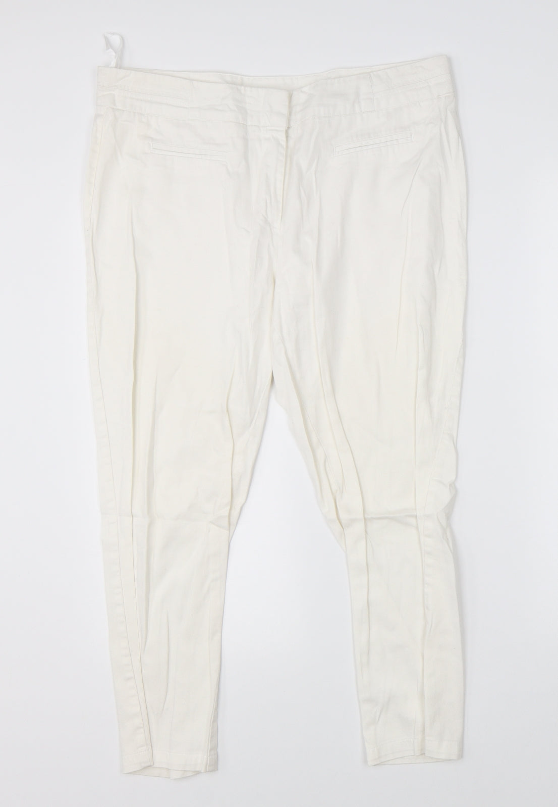 Preview Womens White   Dress Pants Trousers Size 16 L21 in