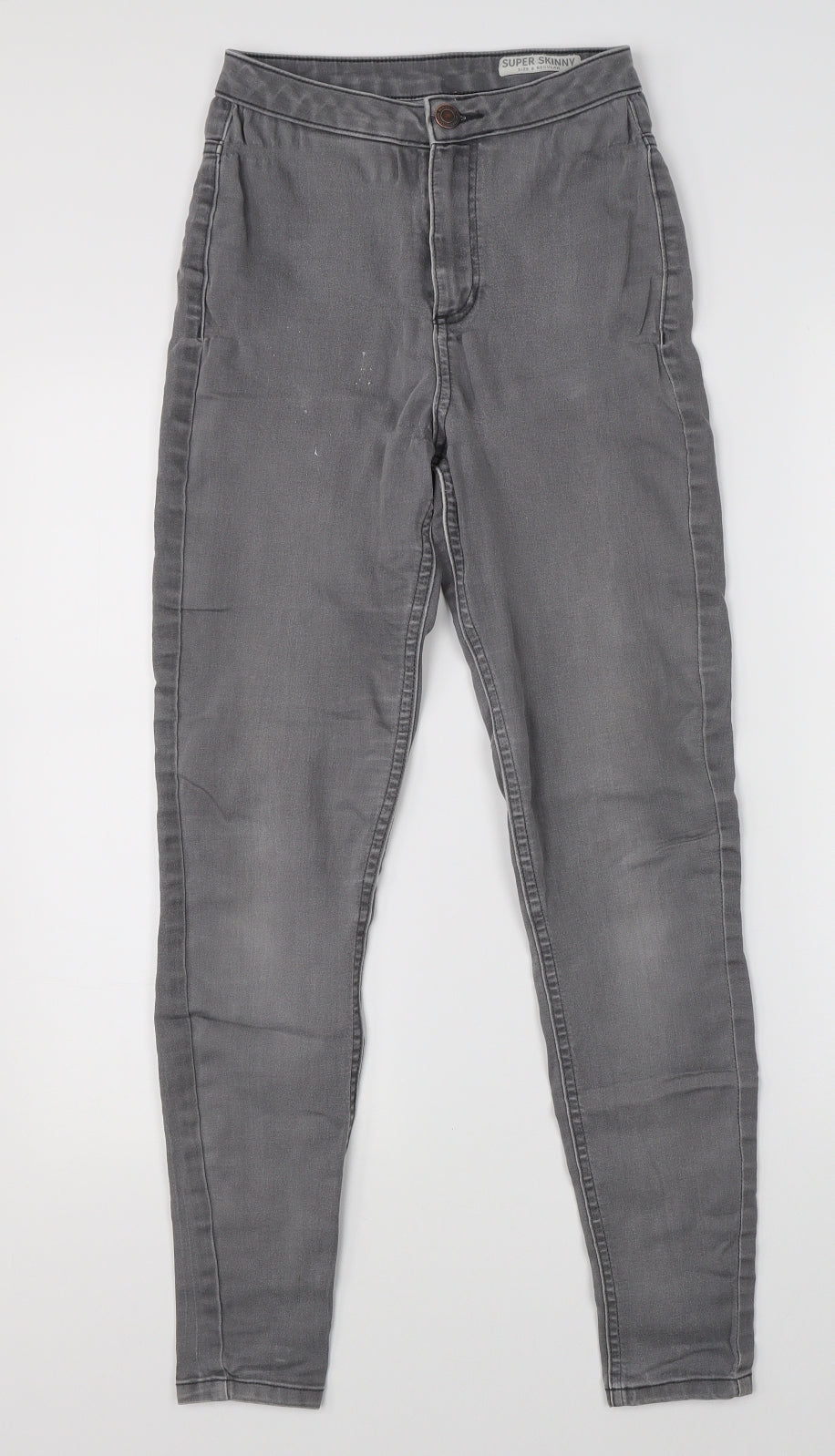 M&S Womens Grey  Denim Skinny Jeans Size 8 L26 in