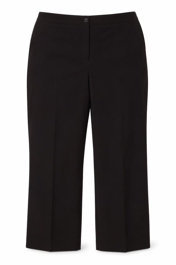 Front view of Maine New England women’s brown dress pants trousers, size UK 20, 25-inch leg