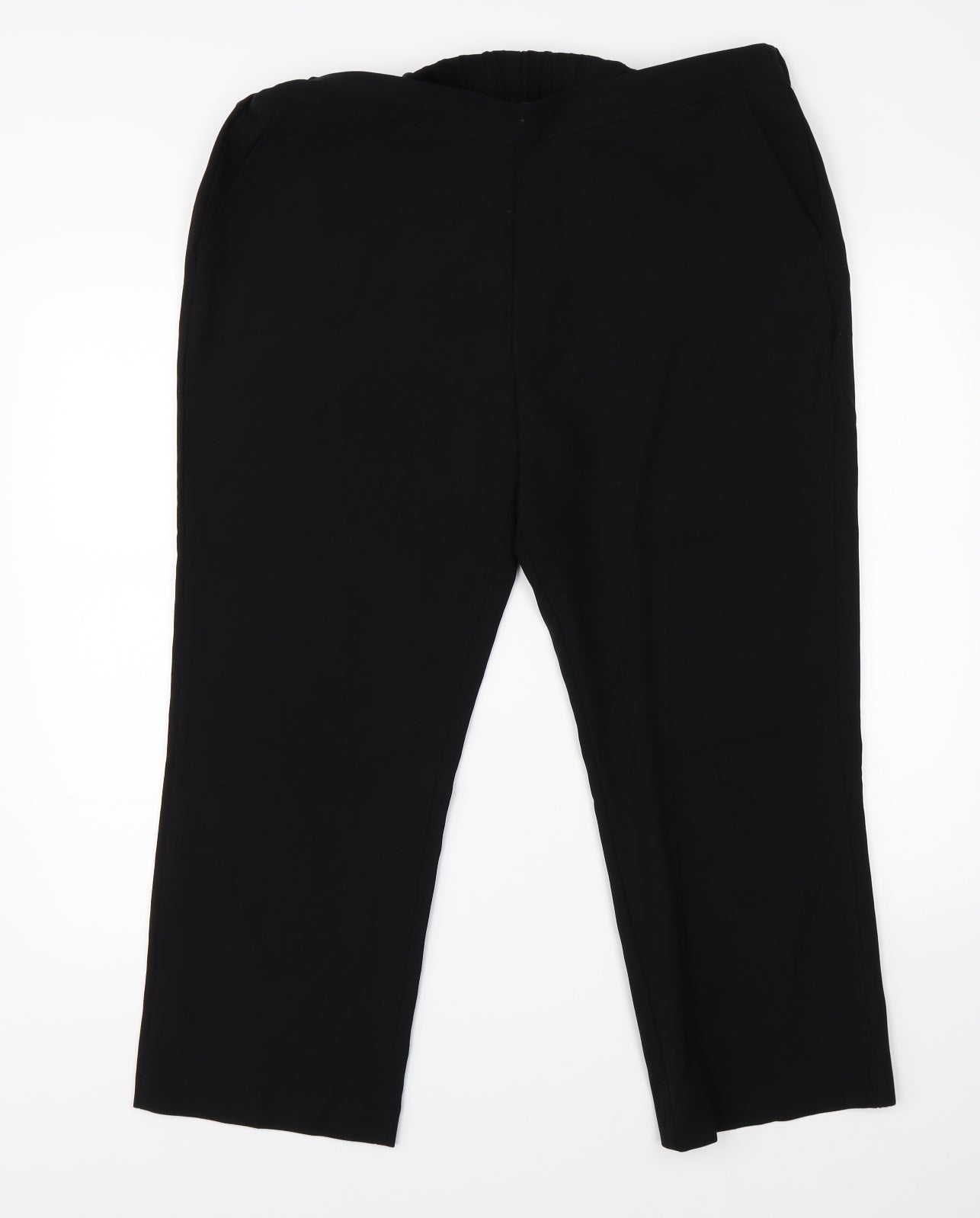 Preworn Womens Black   Dress Pants Trousers Size 16 L23 in