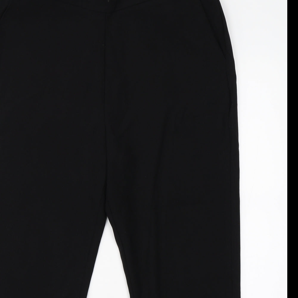 Preworn Womens Black   Dress Pants Trousers Size 16 L23 in