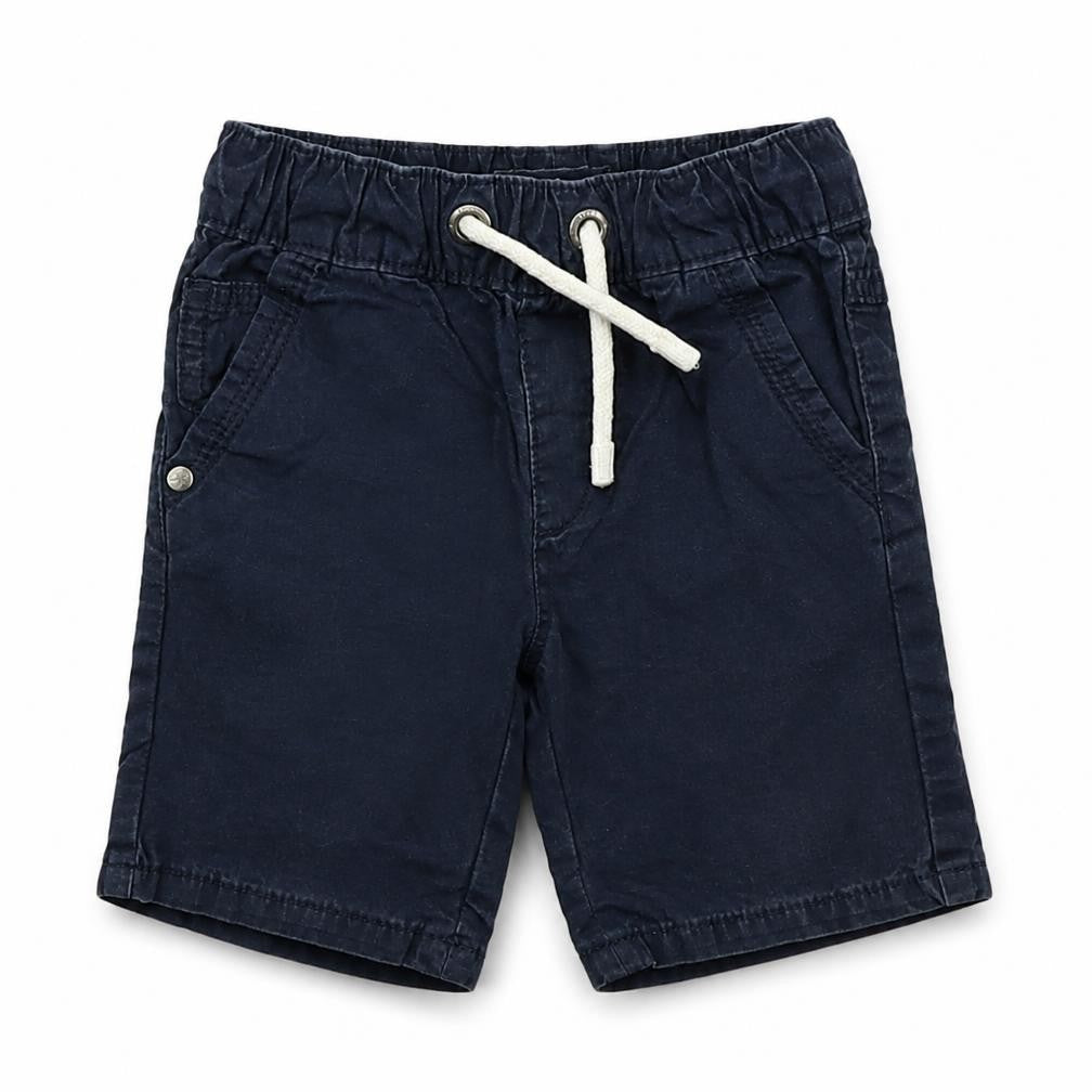 Front view of Next boys’ blue cropped trousers, size 12-18, months