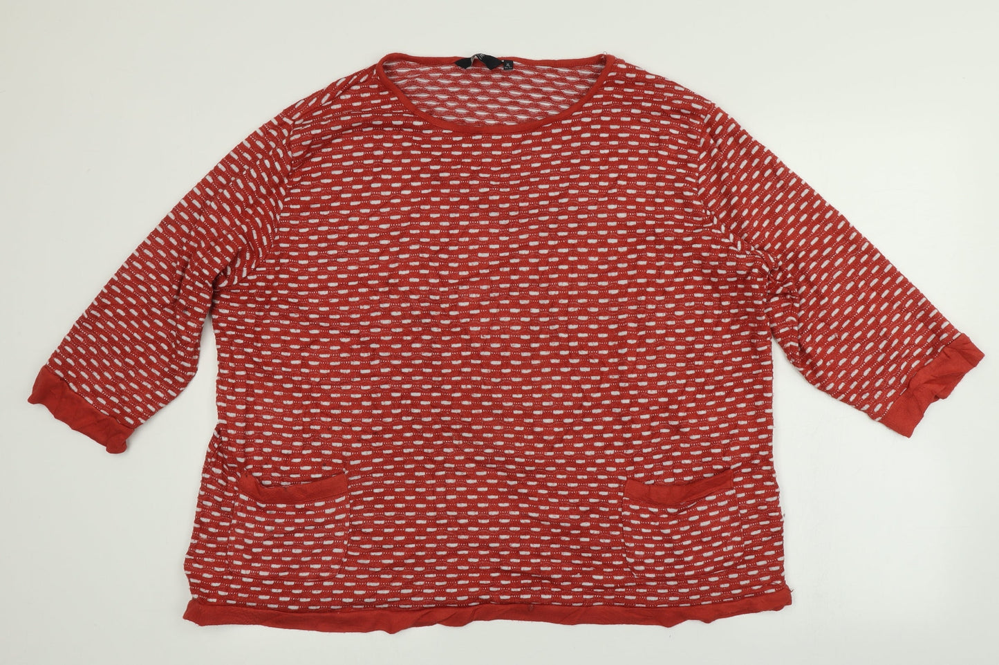 ISLE  Womens Red   Pullover Jumper Size XL