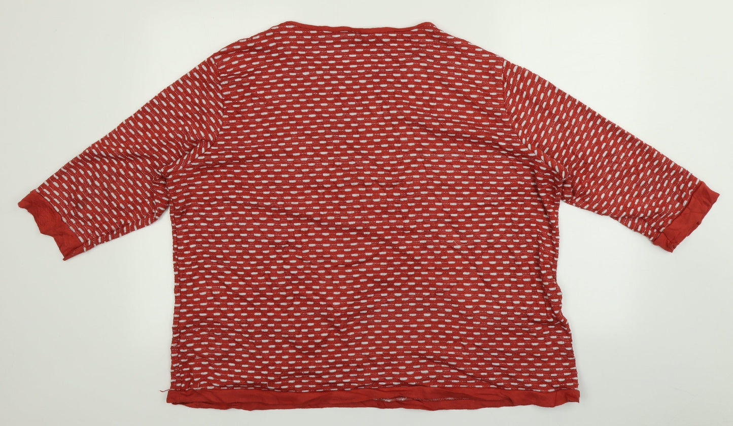 ISLE  Womens Red   Pullover Jumper Size XL