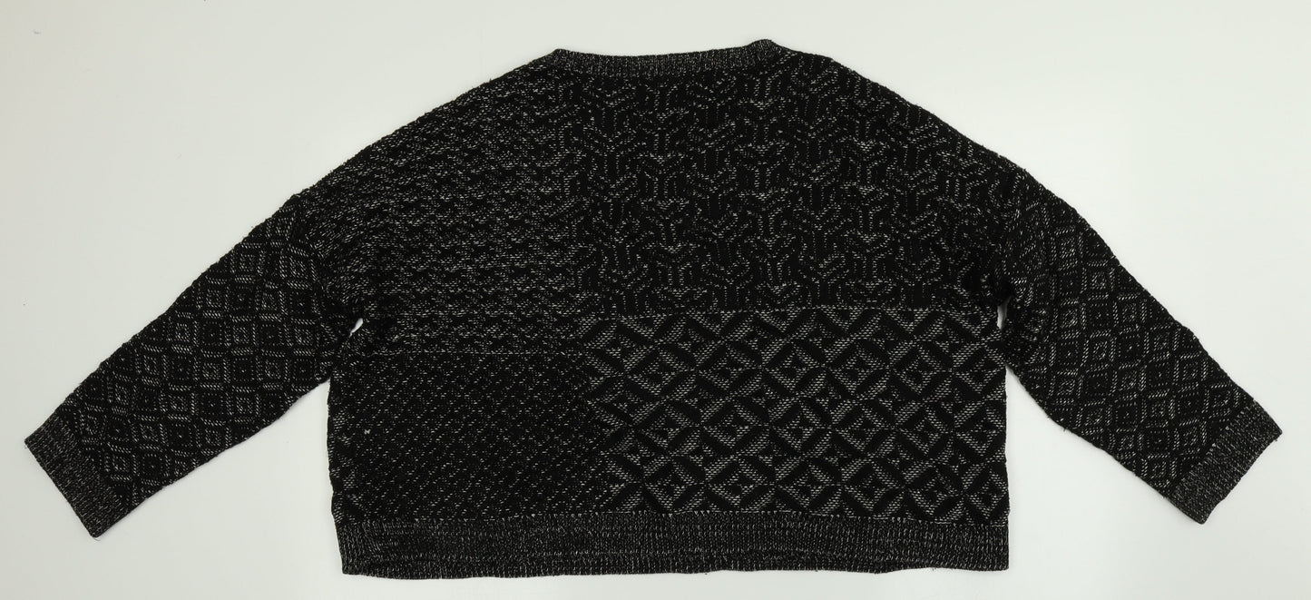 Staring at Stars Womens Black   Pullover Jumper Size L