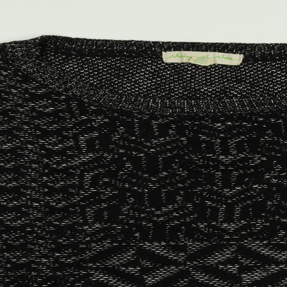 Staring at Stars Womens Black   Pullover Jumper Size L