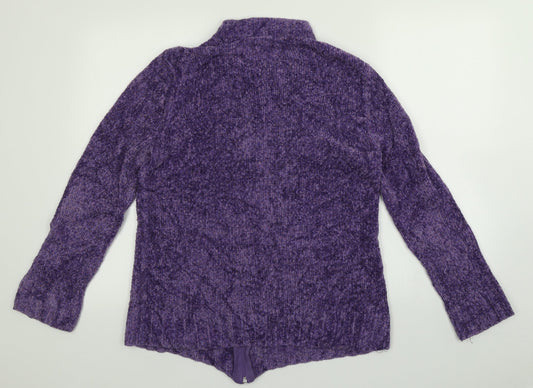 BM collection Womens Purple   Jacket Coatigan Size M