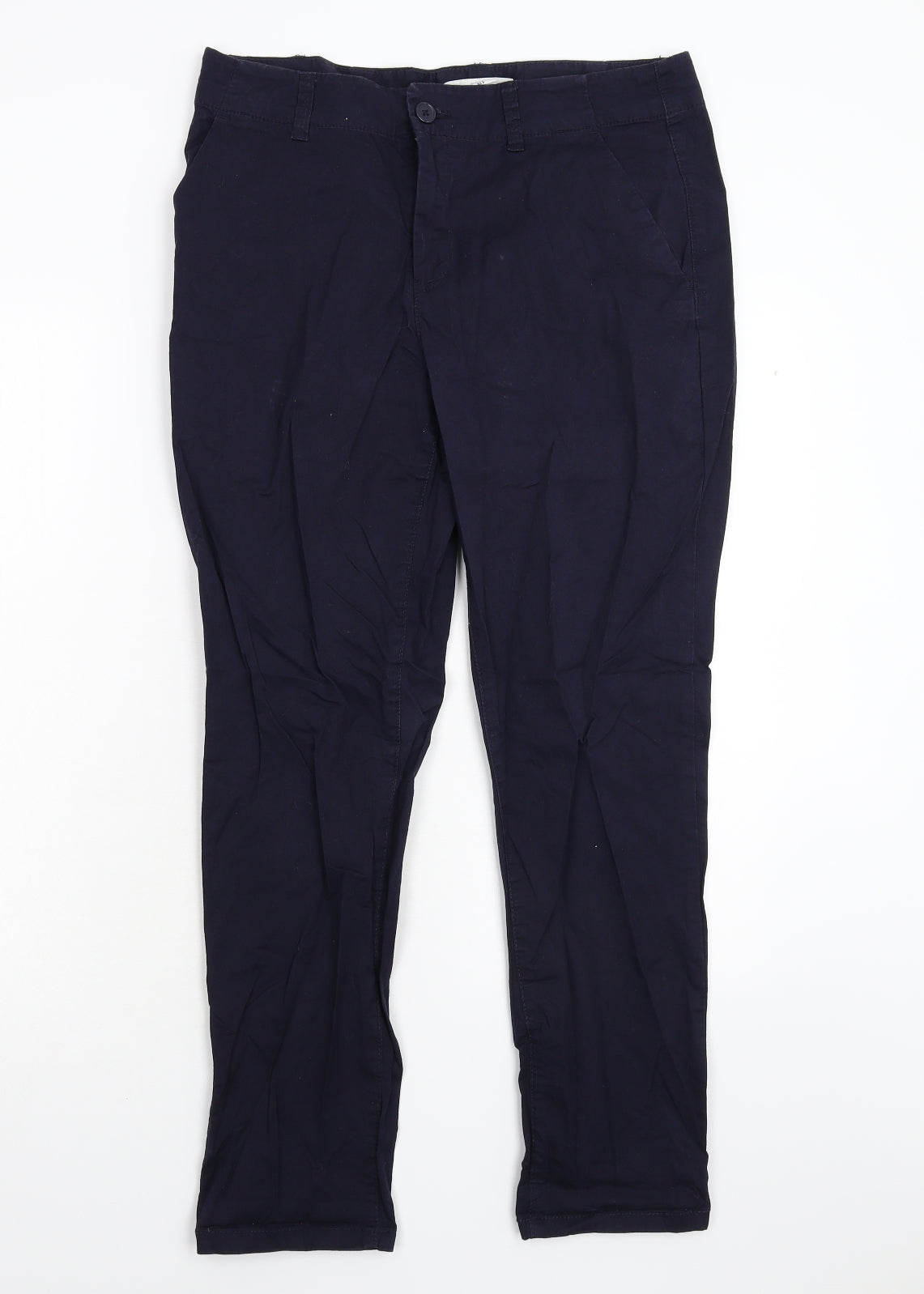 H&M Womens Blue   Trousers  Size 12 L27 in
