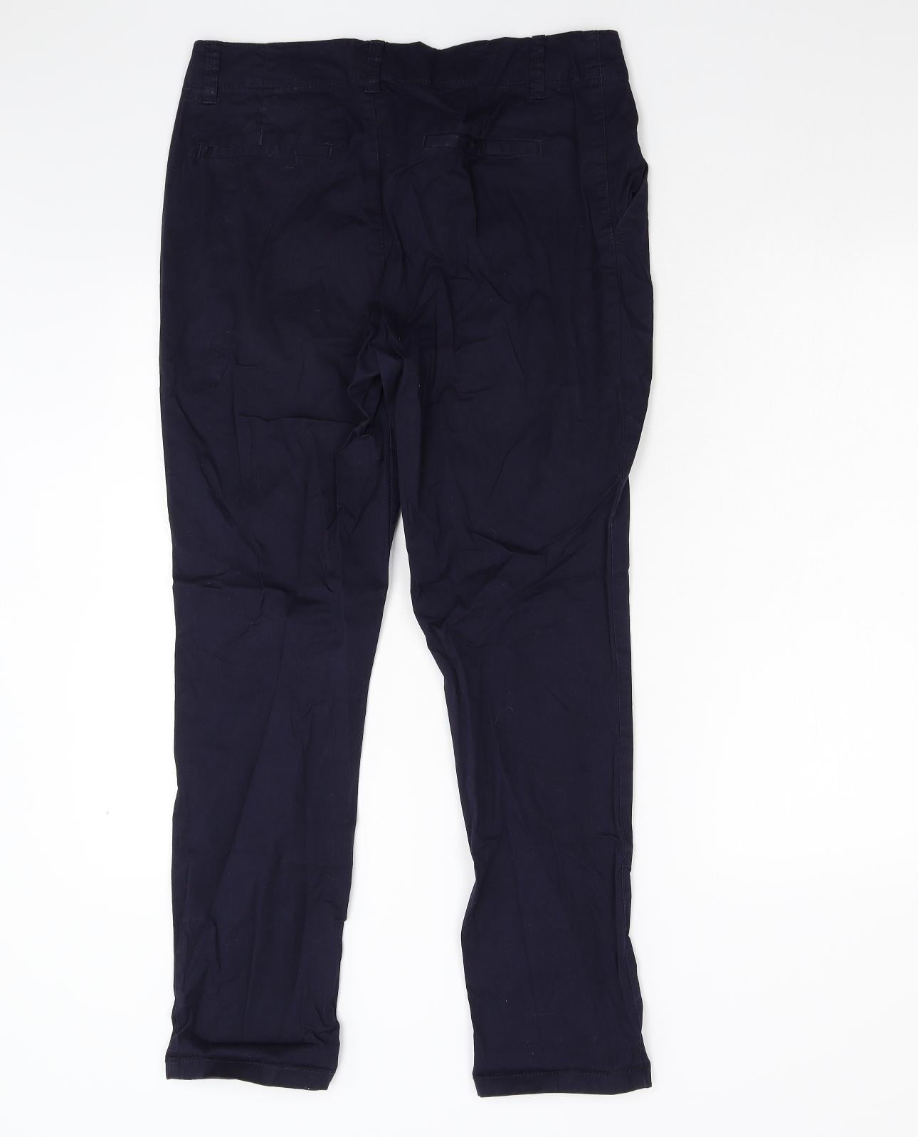 H&M Womens Blue   Trousers  Size 12 L27 in