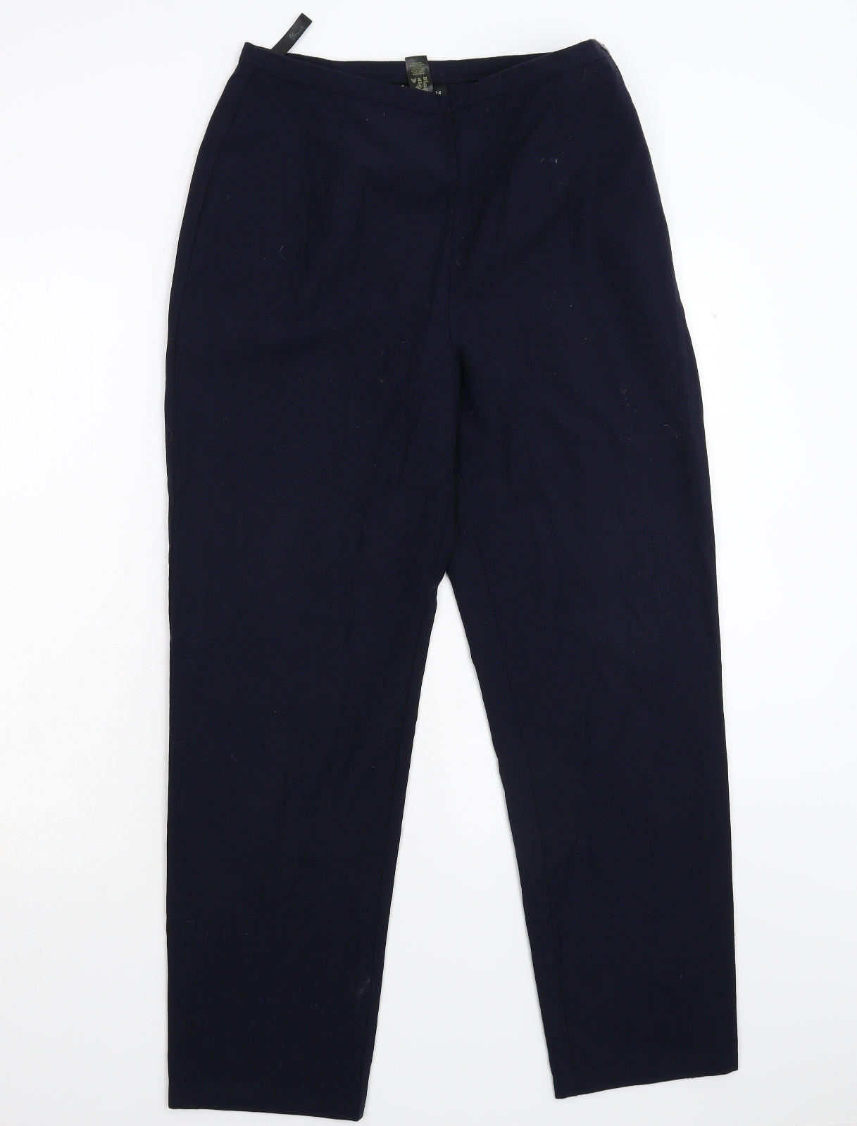 BHS Womens Blue   Trousers  Size 14 L28 in