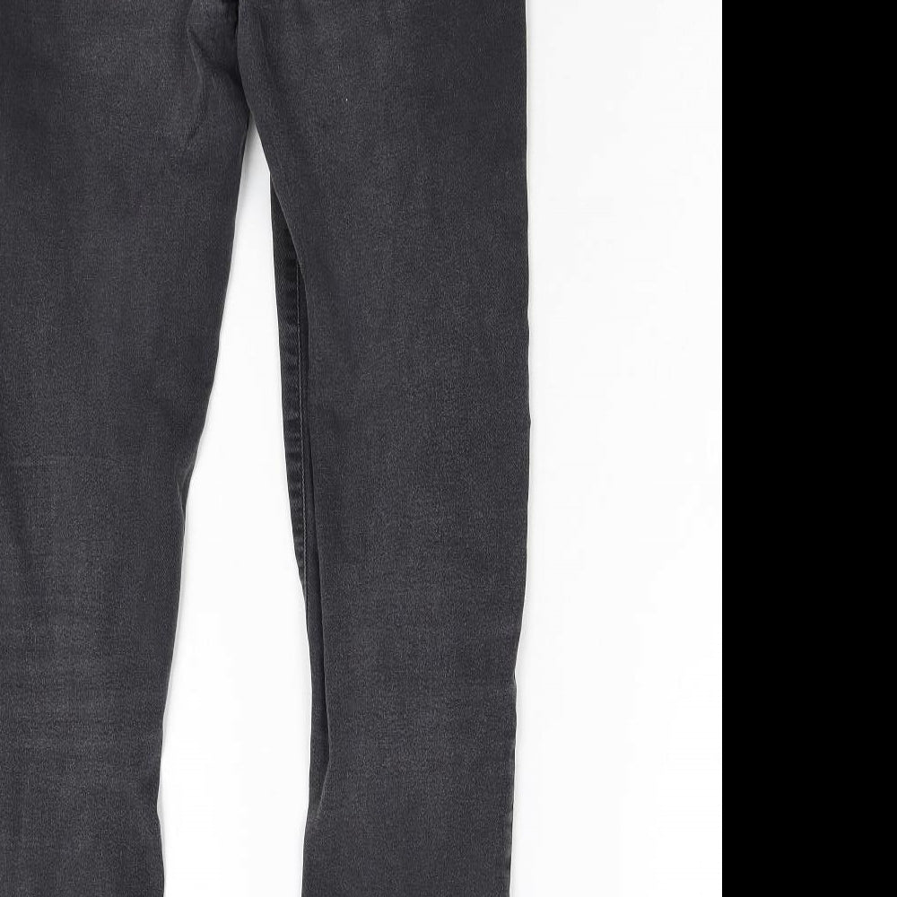 Primark Womens Black  Denim Skinny Jeans Size 10 L28 in