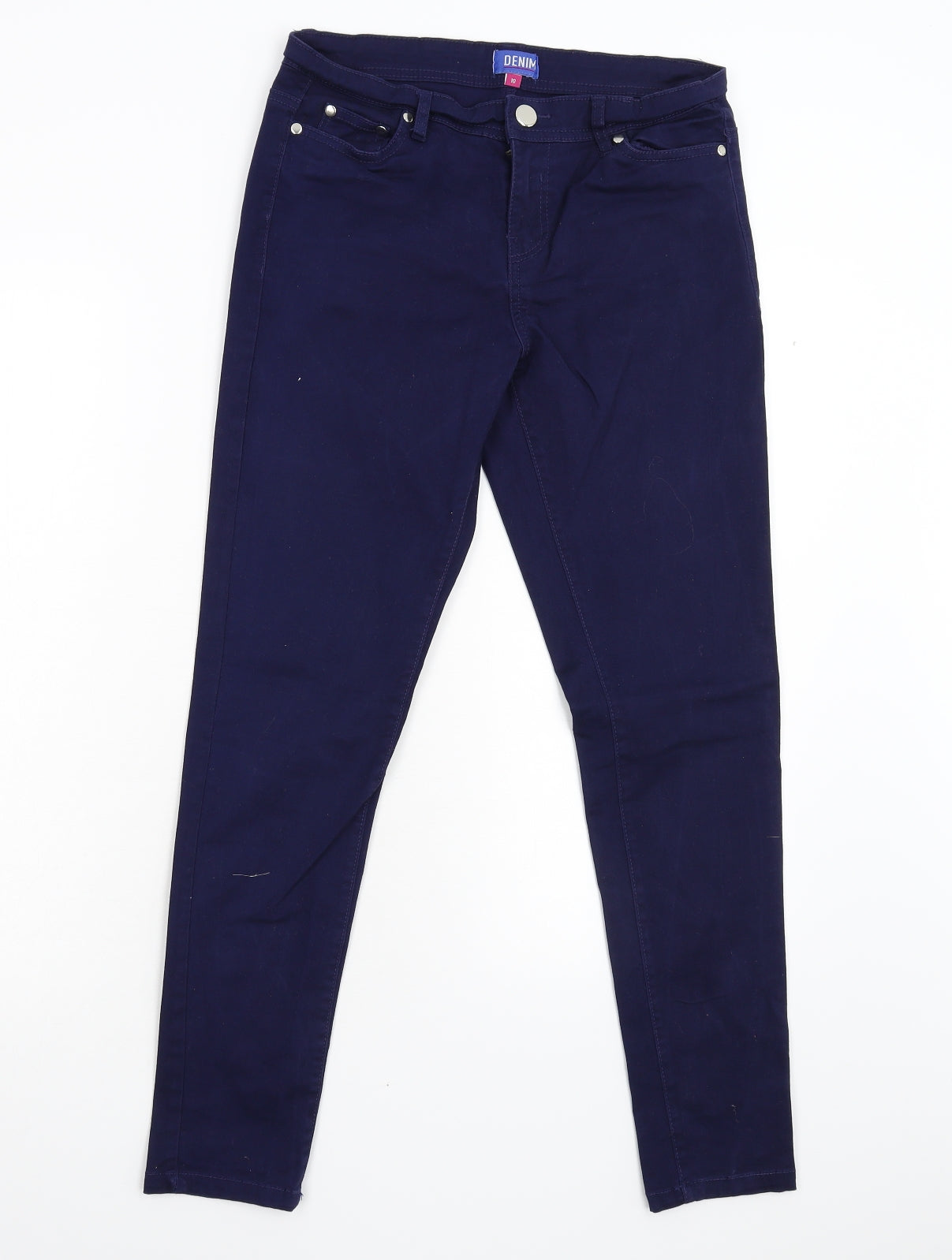Originals Womens Blue  Denim Skinny Jeans Size 10 L28 in